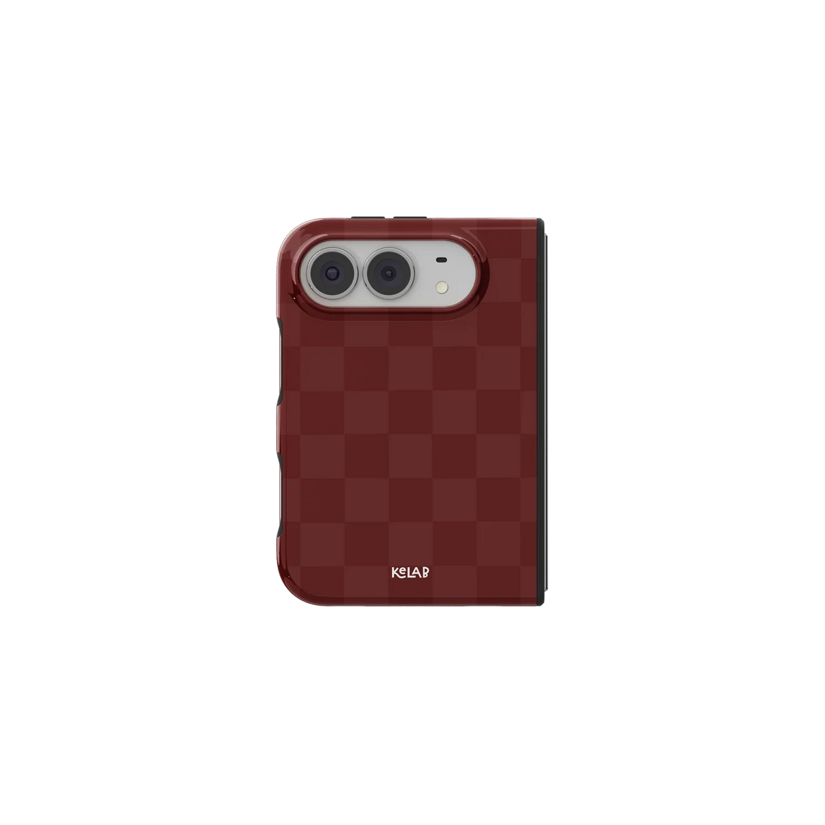 Maroon Check | Burgundy Checkerboard iPhone Case