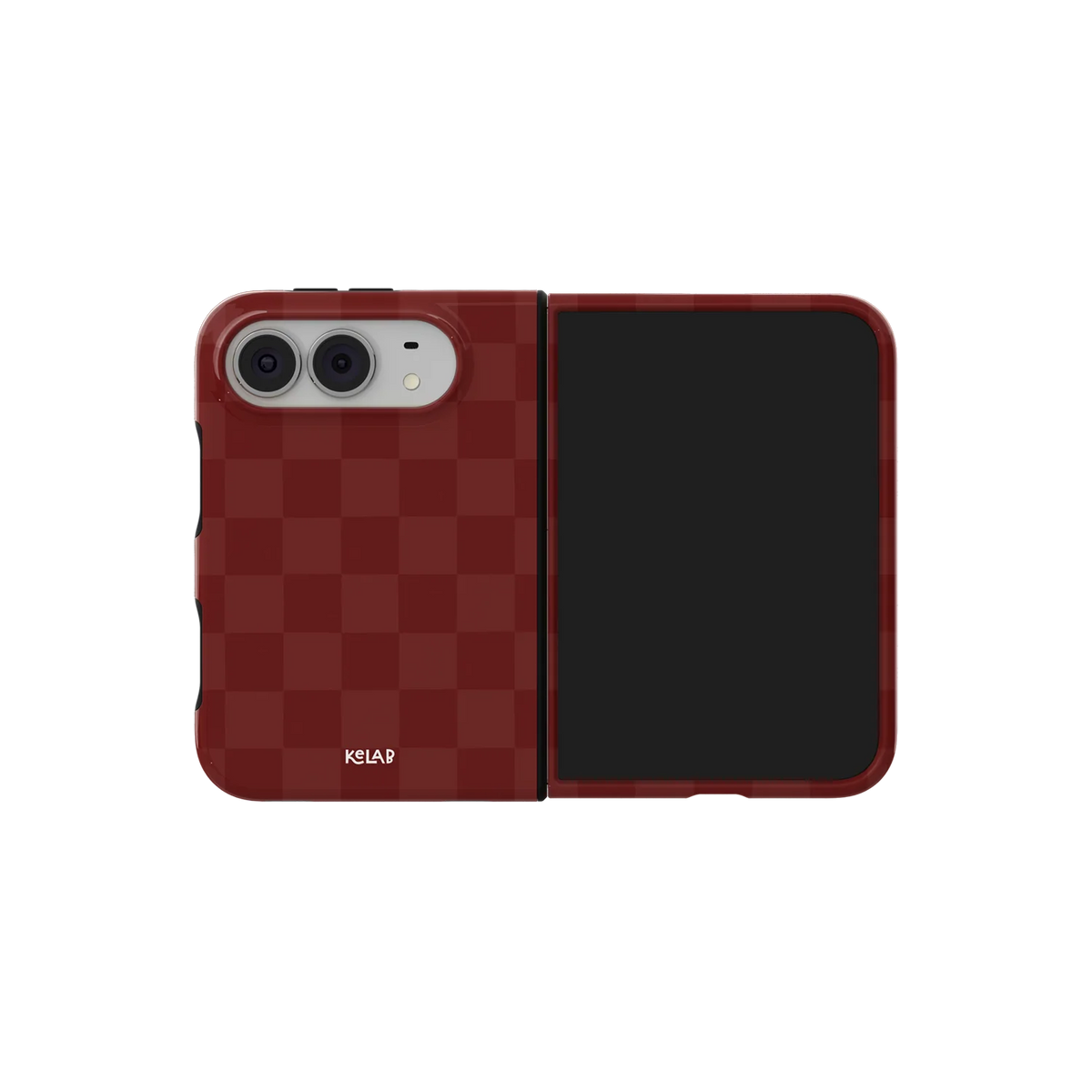 Maroon Check | Burgundy Checkerboard iPhone Case
