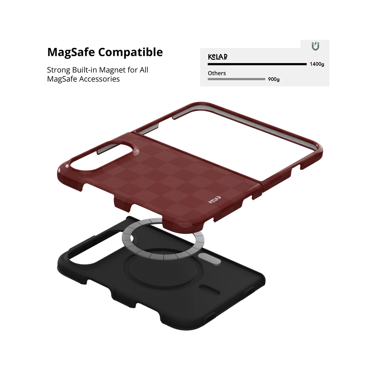 Maroon Check | Burgundy Checkerboard iPhone Case