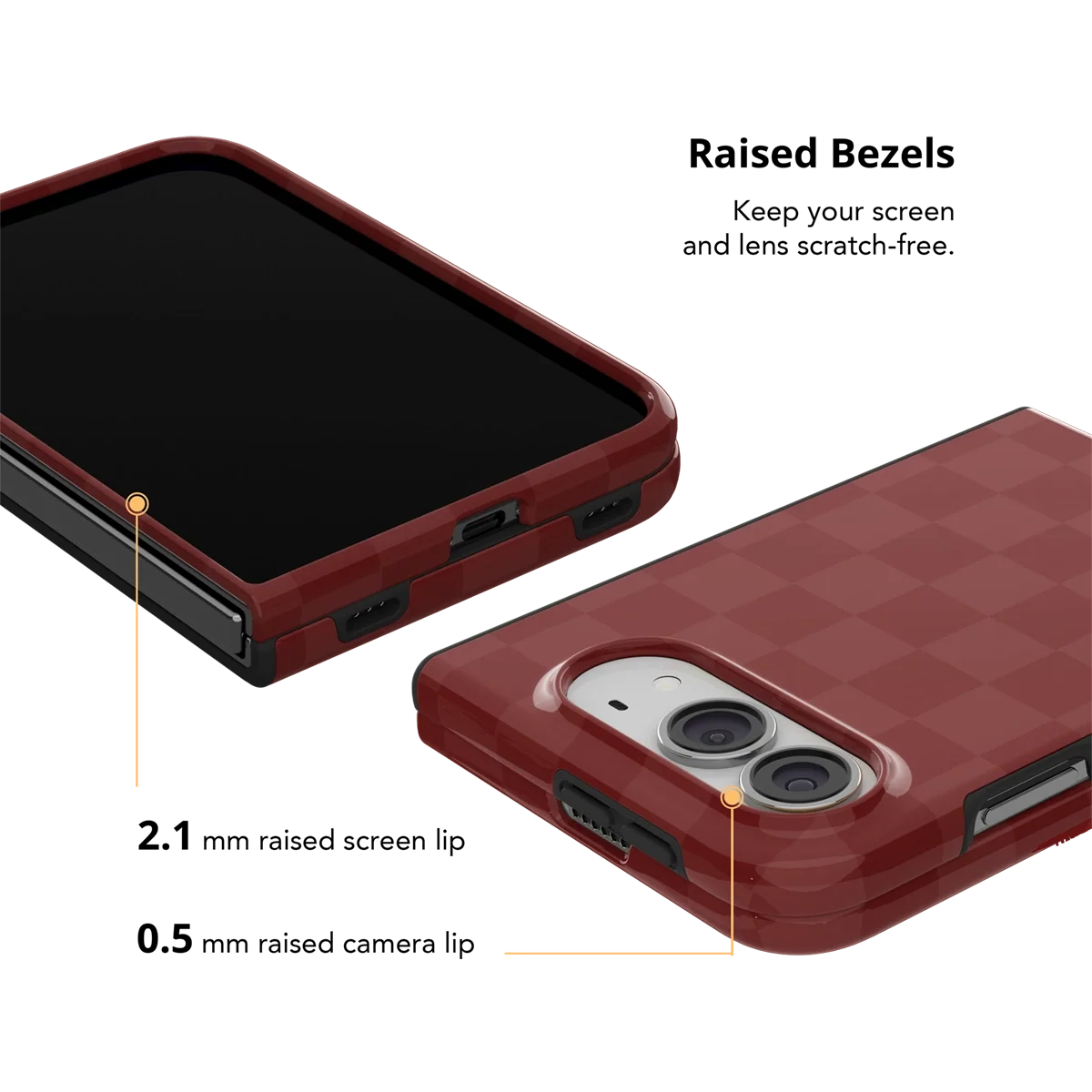 Maroon Check | Burgundy Checkerboard iPhone Case