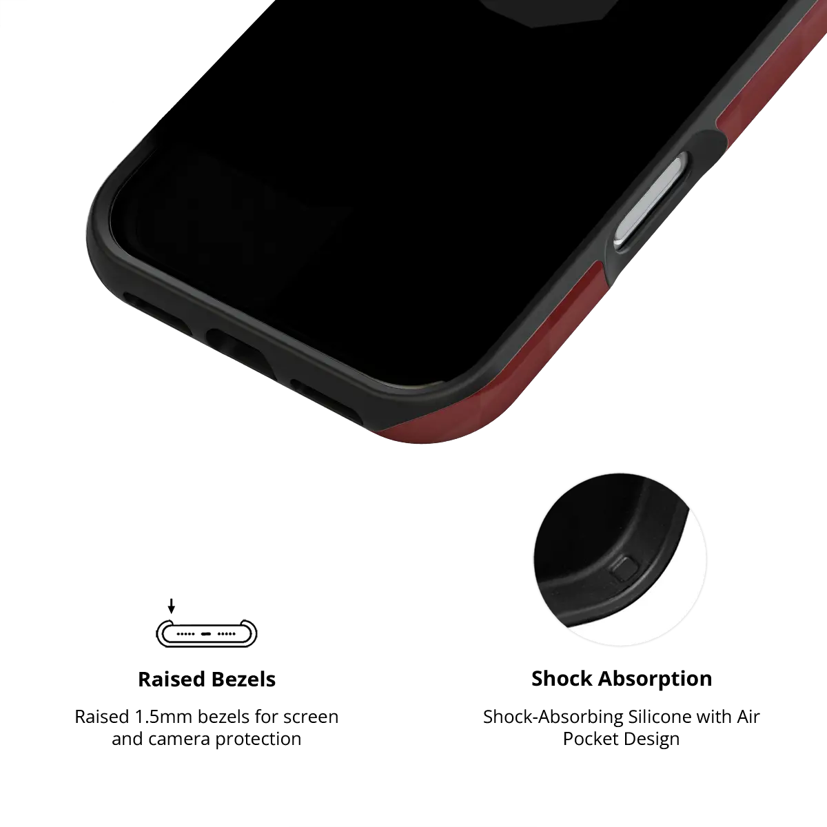 Maroon Check | Burgundy Checkerboard iPhone Case