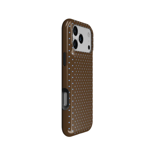 Blueberry Espresso | Brown Polka Dot iPhone Case