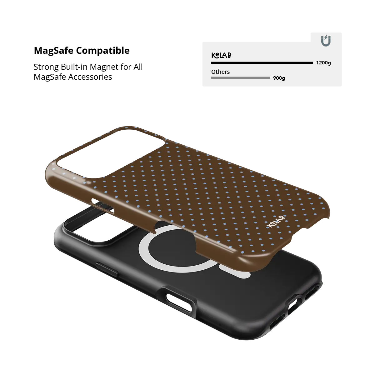 Blueberry Espresso | Brown Polka Dot iPhone Case