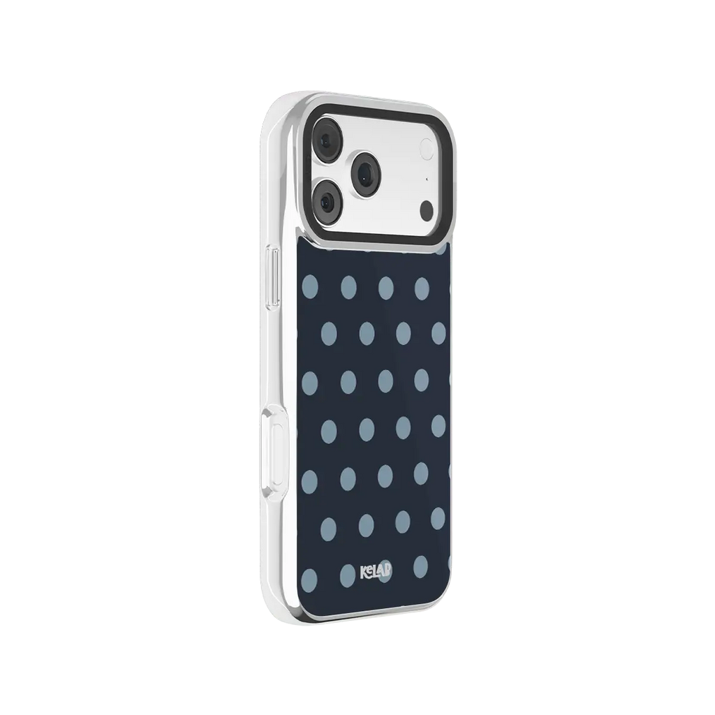 Abyssal Dot | Blue Polka Dot iPhone Case