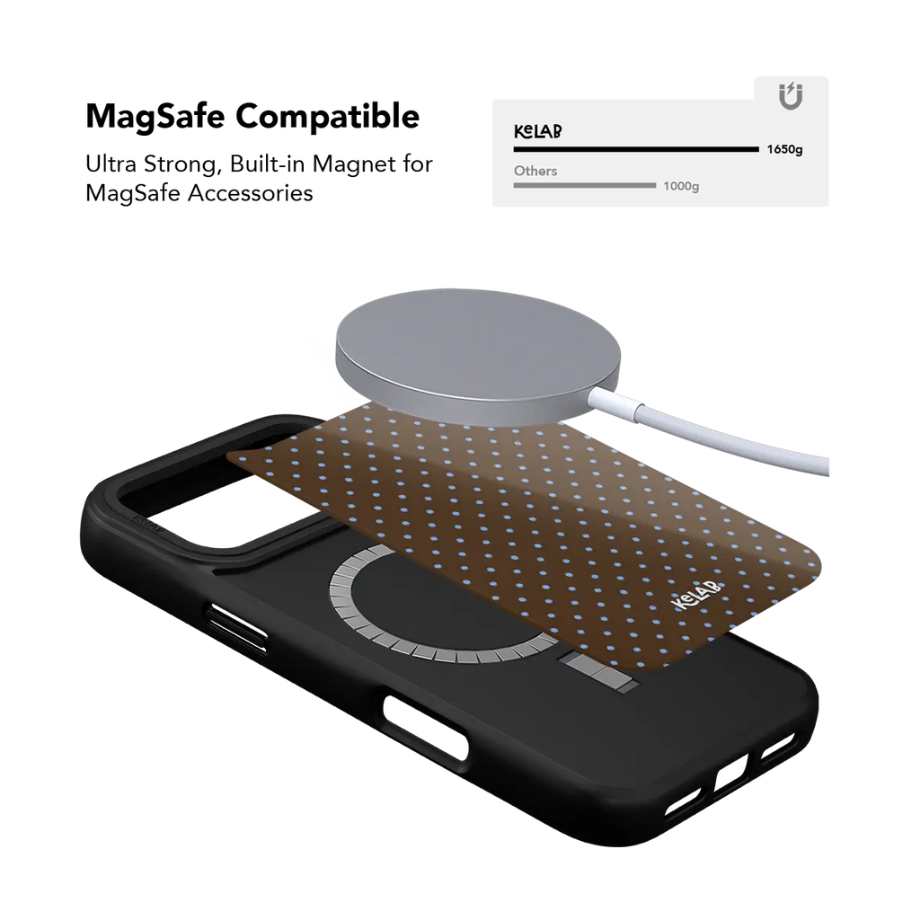 Blueberry Espresso | Brown Polka Dot iPhone Case