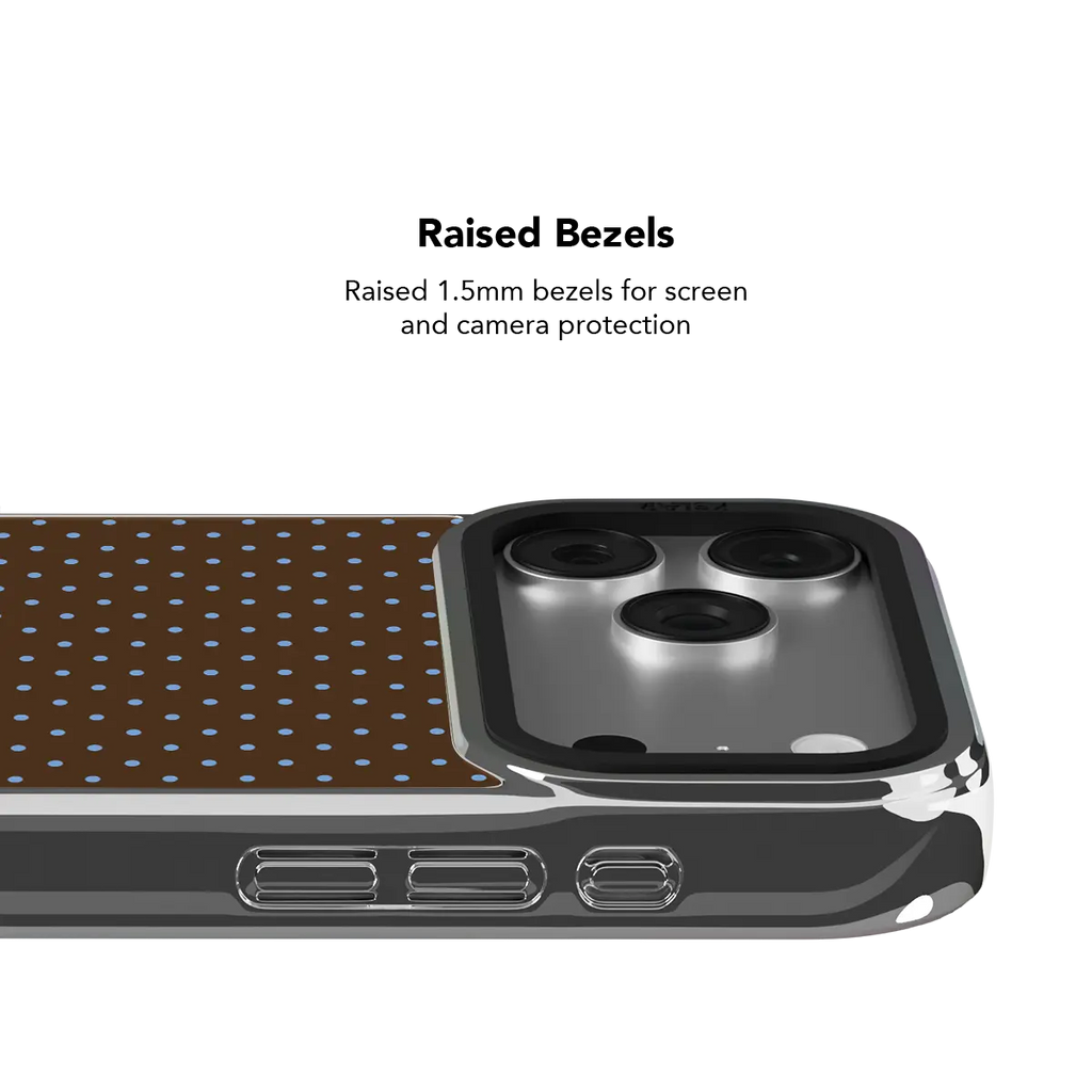 Blueberry Espresso | Brown Polka Dot iPhone Case